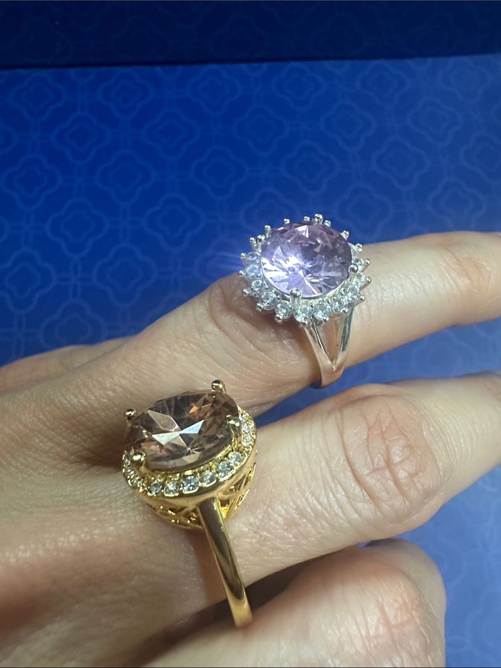 Gold and Silver Rings with Gemstones